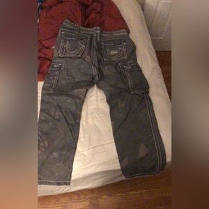 Camo washed true religion cargos